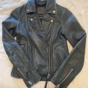 Abercrombie & Fitch Genuine Leather Moto Women’s Jacket XS – Sheepskin